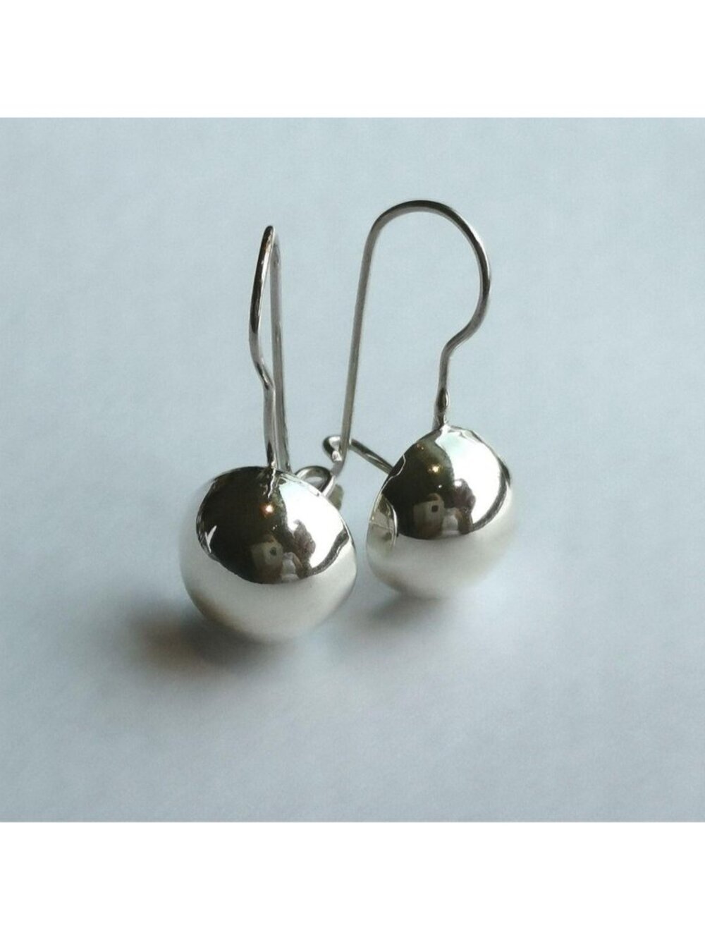Sterling silver half ball bead earrings 🆕Sterling...